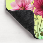 Rosa Kosmosblumen-23456 Mousepad (Ecke)