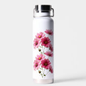 Rosa Kosmosblumen-23456 Trinkflasche (Rückseite)