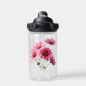 Rosa Kosmosblumen-23456 Trinkflasche (Rückseite)