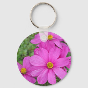 Rosa Kosmosegarten Schlüsselanhänger