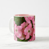 Rosa Kousa-Dogwood-Tasse Zweifarbige Tasse (Vorderseite Links)