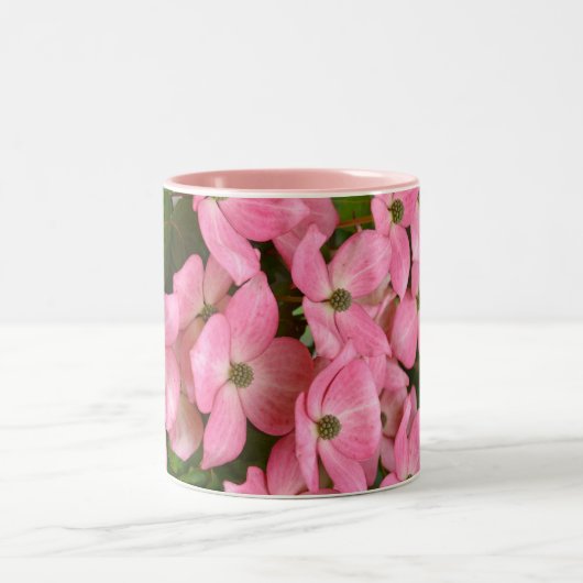 Rosa Kousa-Dogwood-Tasse Zweifarbige Tasse (Mittel)