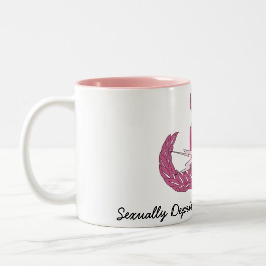 Rosa Krabben-Tasse EOD Zweifarbige Tasse (Links)