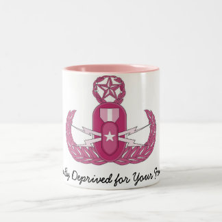 Rosa Krabben-Tasse EOD Zweifarbige Tasse