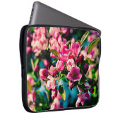 Rosa Krabbenapfel-Blume Laptopschutzhülle (Vorne Rechts)