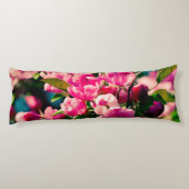 Rosa Krabbenapfel-Blume Seitenschläferkissen (Rückseite)