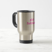 Rosa Kraft-Reise-Tasse Reisebecher (Vorderseite Links)