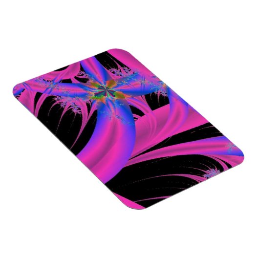 Rosa Krake Abstrakt Magnet (Rechte Seite)