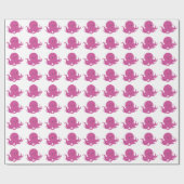 Rosa Krake | Schleifpapier Geschenkpapier (Flach)