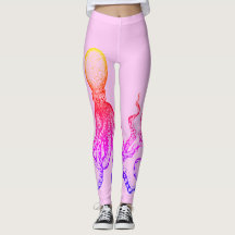 Rosa Kraken-Leggings