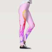 Rosa Kraken-Leggings Leggings (Rechts)