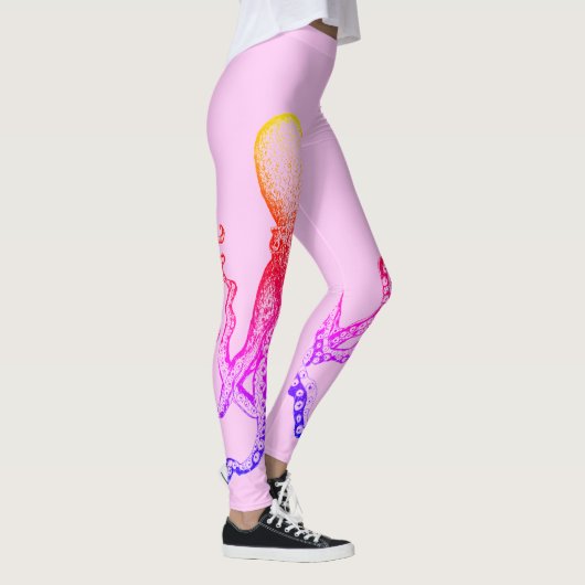 Rosa Kraken-Leggings Leggings (Rechts)