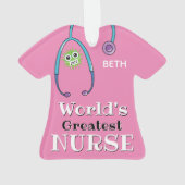 Rosa Krankenschwester, die größte Krankenschwester Ornament (Rückseite)