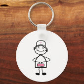 Rosa Krankenschwester Schlüsselanhänger (Vorderseite)