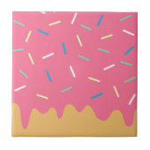 Rosa Krapfen Fliese (Vorderseite)