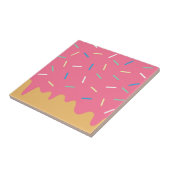 Rosa Krapfen Fliese (Seite)