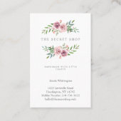 Rosa Krautgarten für die Kunst Visitenkarte (Vorderseite)