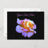 Rosa Krawatte Dyed Rose Postkarte *anpassen* (Vorne/Hinten)