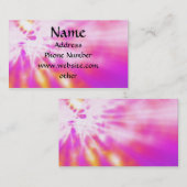 Rosa Krawatte gefärbte Geschäfts-Karten Visitenkarte (Vorne/Hinten)