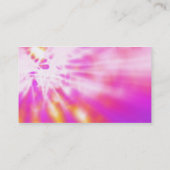 Rosa Krawatte gefärbte Geschäfts-Karten Visitenkarte (Rückseite)