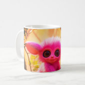 Rosa Kreatur Kaffeetasse (Vorderseite Links)