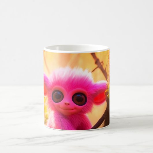 Rosa Kreatur Kaffeetasse (Mittel)