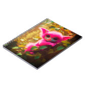 Rosa Kreatur Notizblock (Linke Seite)