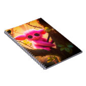 Rosa Kreatur Notizblock (Rechte Seite)