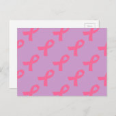 Rosa Krebsbewusstsein Postkarte (Vorne/Hinten)