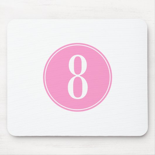 Rosa Kreis #8 Mousepad (Vorne)