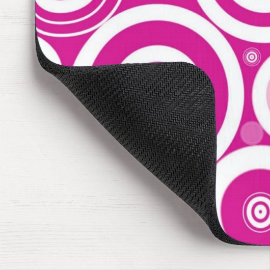 Rosa-Kreis-Mäusematte Mousepad (Ecke)