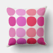 Rosa Kreise drucken Kissen (Rückseite)