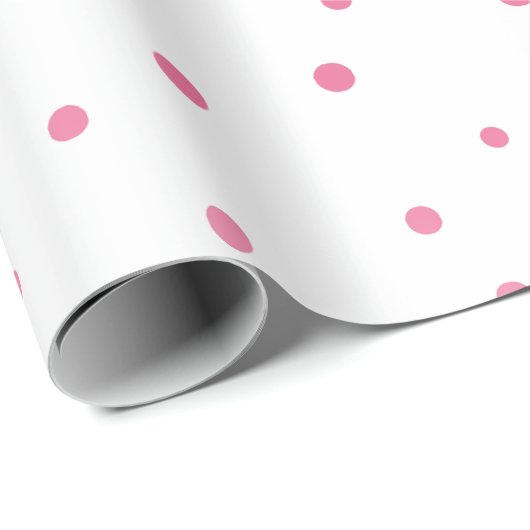 Rosa Kreise Geschenkpapier (Rolleneckpunkt)