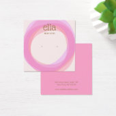 Rosa Kreise Gestänge Ohrring Display Card Square (Schreibtisch)
