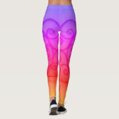 rosa Kreise Leggings (Rückseite)