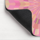 Rosa Kreise Mousepad (Ecke)