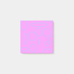 Rosa Kreise Post-it Klebezettel