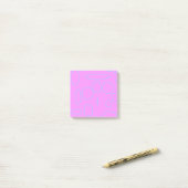 Rosa Kreise Post-it Klebezettel (Auf Schreibtisch)