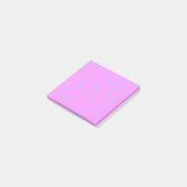 Rosa Kreise Post-it Klebezettel (angewinkelt)