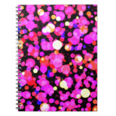 rosa Kreise Punktmuster Notizblock (Vorderseite)