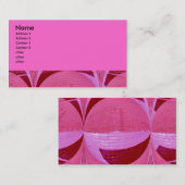 rosa Kreise Visitenkarte (Vorne/Hinten)