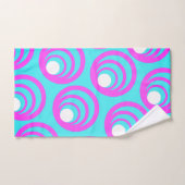 Rosa Kreise Weißer Innenkreis Badhandtuch Set (Handtuch)