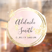 rosa Kreisgestaltung Fensteraufkleber (Blatt 2)