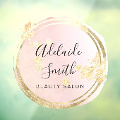 rosa Kreisgestaltung Fensteraufkleber (Blatt 3)