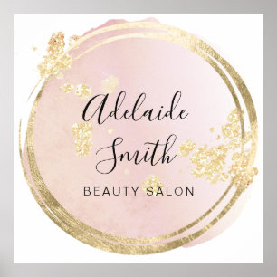 rosa Kreisgestaltung Poster