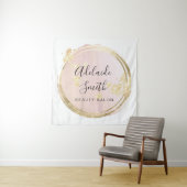 rosa Kreisgestaltung Wandteppich (Beispiel)