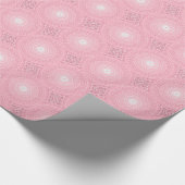 rosa Kreismuster Geschenkpapier (Ecke)