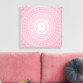 rosa Kreismuster Leinwanddruck (Insitu (Wohnzimmer))