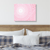 rosa Kreismuster Leinwanddruck (Insitu (Schlafzimmer))