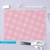 rosa Kreismuster Seidenpapier (Handwerk)